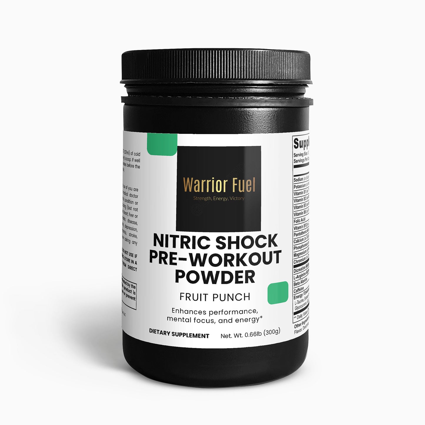 Nitric Shock Pre-Workout Powder (Fruit Punch) 2 PACK