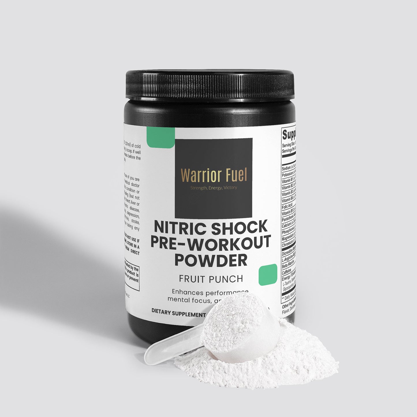 Nitric Shock Pre-Workout Powder (Fruit Punch) 2 PACK